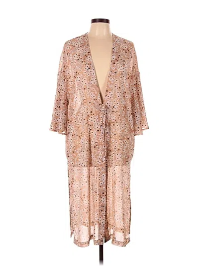 Pre-owned Wild Fable Swimsuit Cover Up In Tan