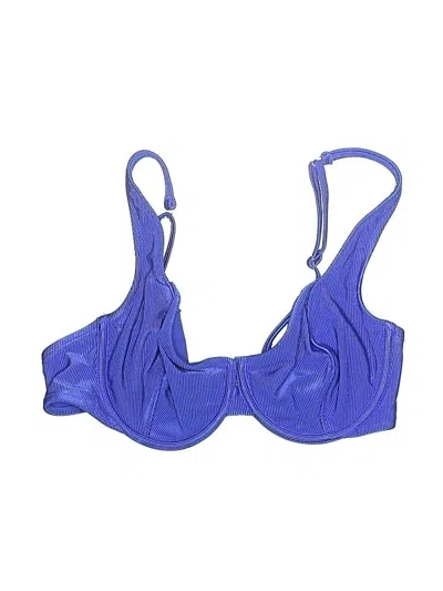 Pre-owned Wild Fable Swimsuit Top Blue Swimwear