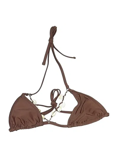 Pre-owned Wild Fable Swimsuit Top Brown Swimwear
