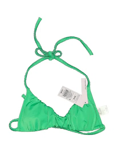 Wild Fable Swimsuit Top Green Solid Pattern Swimwear