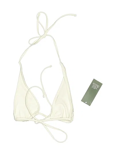 Pre-owned Wild Fable Swimsuit Top Ivory Swimwear In White