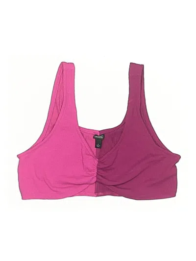 Pre-owned Wild Fable Swimsuit Top Pink Swimwear