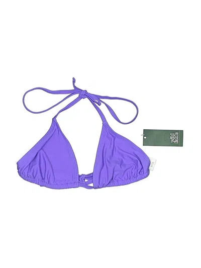 Wild Fable Swimsuit Top Purple Solid Pattern Swimwear