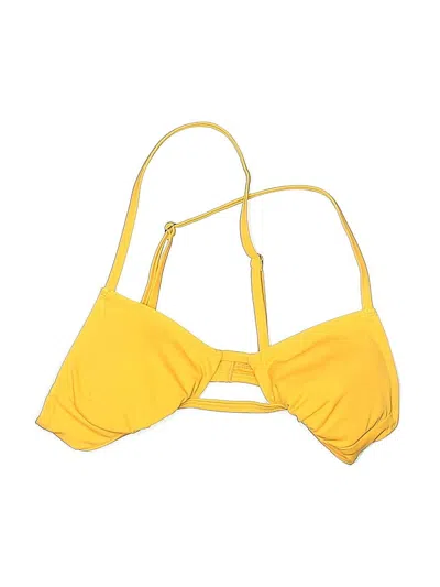 Pre-owned Wild Fable Swimsuit Top Yellow Swimwear