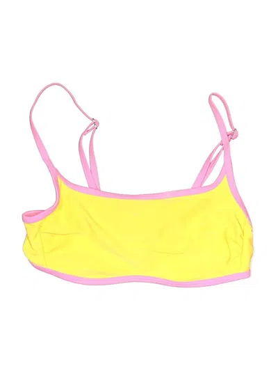 Pre-owned Wild Fable Swimsuit Top Yellow Swimwear