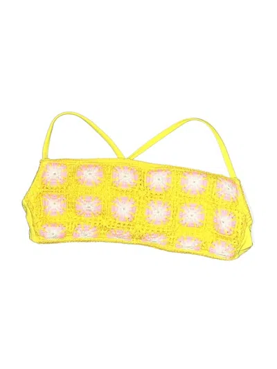Pre-owned Wild Fable Swimsuit Top Yellow Swimwear