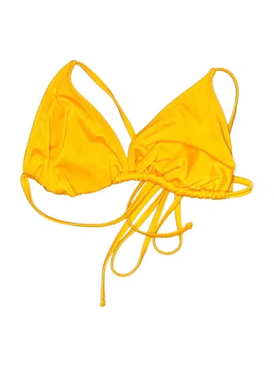Pre-owned Wild Fable Swimsuit Top Yellow Swimwear