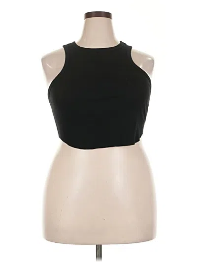 Pre-owned Wild Fable Tank Top Black Halter Neckline Tops