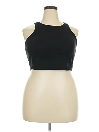 Pre-owned Wild Fable Tank Top Black Halter Neckline Tops