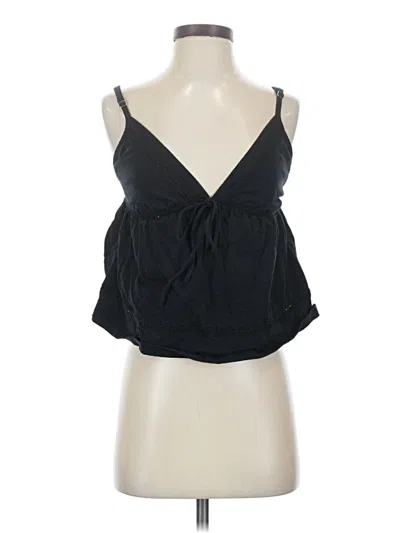 Pre-owned Wild Fable Tank Top Black Halter Neckline Tops