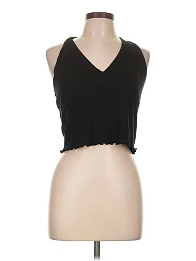 Pre-owned Wild Fable Tank Top Black Halter Neckline Tops