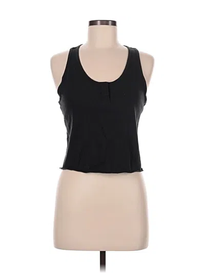 Pre-owned Wild Fable Tank Top Black Halter Neckline Tops