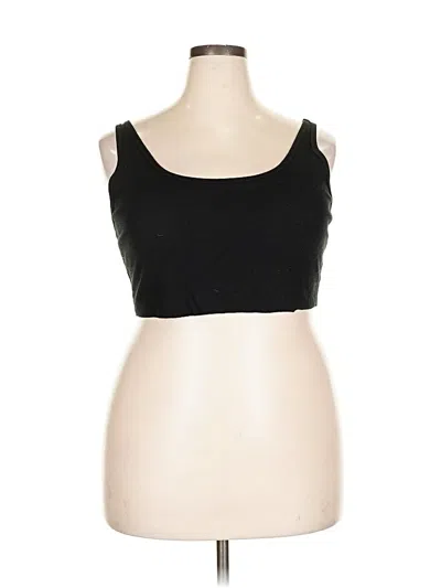 Pre-owned Wild Fable Tank Top Black Strapless Neckline Tops