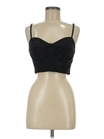 Pre-owned Wild Fable Tank Top Black Strapless Neckline Tops