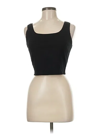 Pre-owned Wild Fable Tank Top Black Strapless Neckline Tops