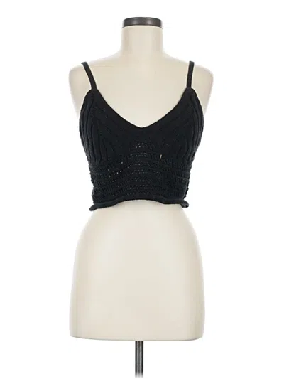 Pre-owned Wild Fable Tank Top Black Strapless Neckline Tops