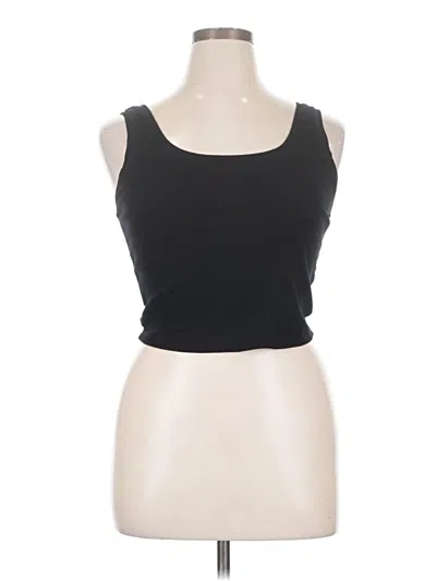 Pre-owned Wild Fable Tank Top Black Strapless Neckline Tops
