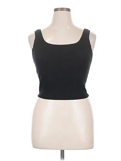 Pre-owned Wild Fable Tank Top Black Strapless Neckline Tops