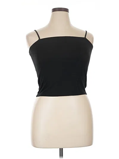 Pre-owned Wild Fable Tank Top Black Strapless Neckline Tops