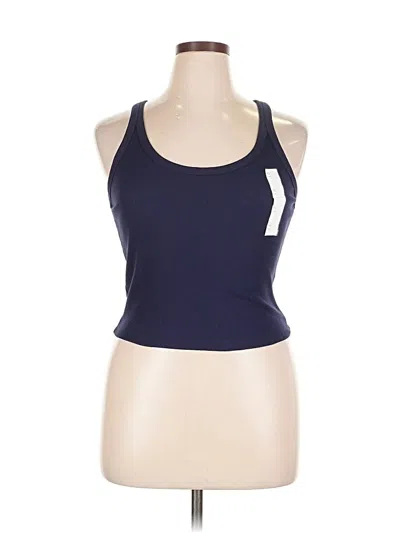 Pre-owned Wild Fable Tank Top Blue Halter Neckline Tops