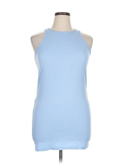 Pre-owned Wild Fable Tank Top Blue Mock Neckline Tops