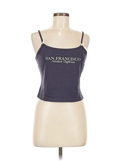 Pre-owned Wild Fable Tank Top Blue Strapless Neckline Tops