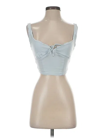 Pre-owned Wild Fable Tank Top Blue Strapless Neckline Tops