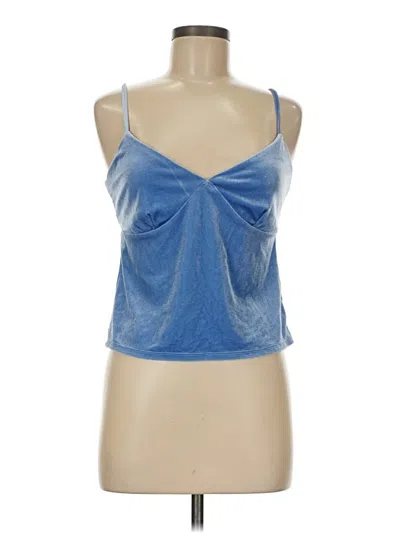 Pre-owned Wild Fable Tank Top Blue Strapless Neckline Tops