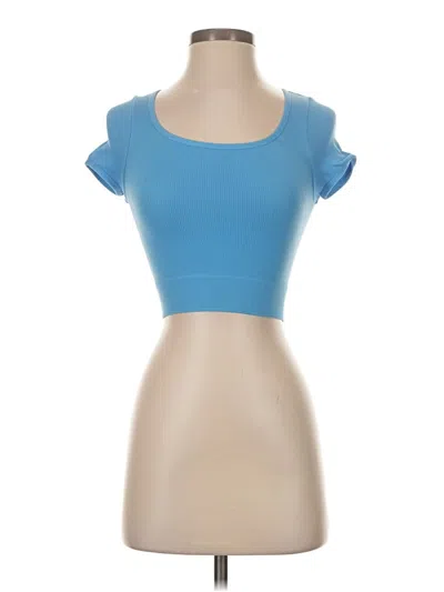 Pre-owned Wild Fable Tank Top Blue Strapless Neckline Tops