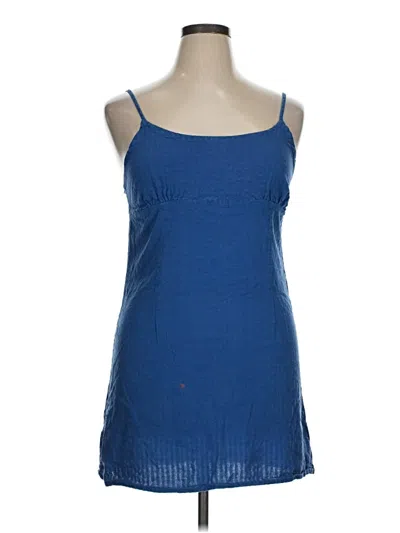 Pre-owned Wild Fable Tank Top Blue Strapless Neckline Tops