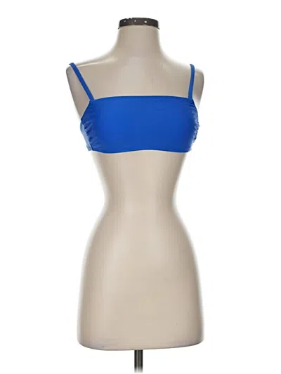 Pre-owned Wild Fable Tank Top Blue Strapless Neckline Tops