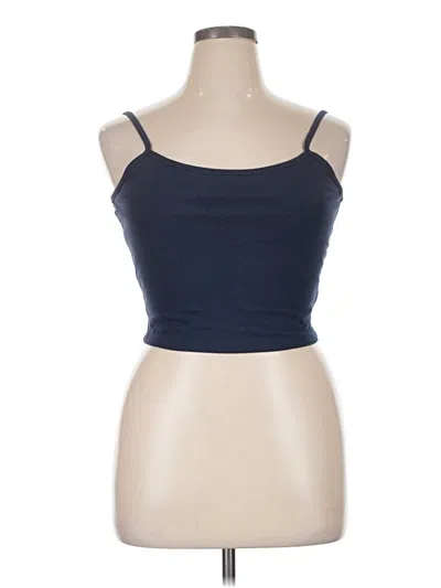 Pre-owned Wild Fable Tank Top Blue Strapless Neckline Tops