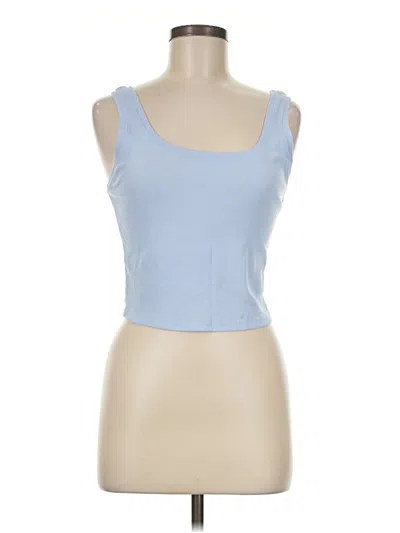 Pre-owned Wild Fable Tank Top Blue Strapless Neckline Tops
