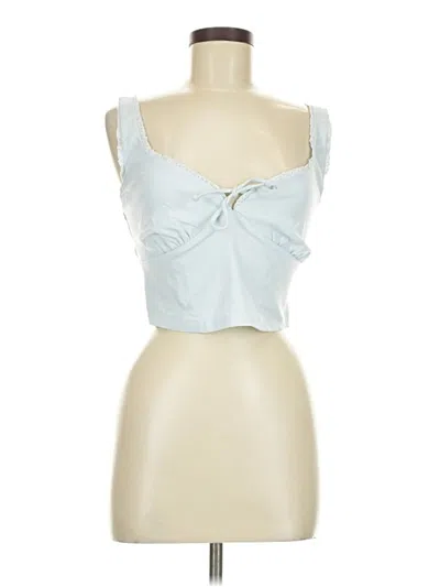 Pre-owned Wild Fable Tank Top Blue Sweetheart Neckline Tops