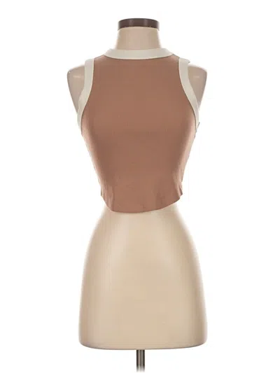 Pre-owned Wild Fable Tank Top Brown Halter Neckline Tops