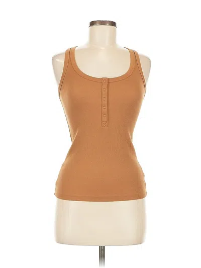 Pre-owned Wild Fable Tank Top Brown Strapless Neckline Tops