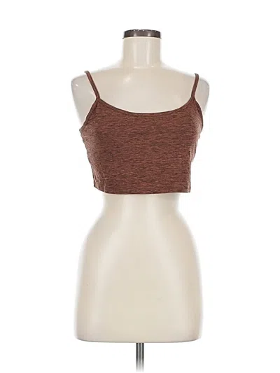 Pre-owned Wild Fable Tank Top Brown Strapless Neckline Tops