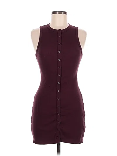 Pre-owned Wild Fable Tank Top Burgundy Strapless Neckline Tops