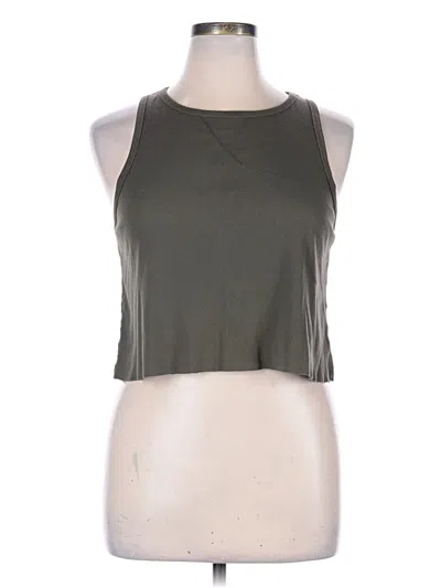 Pre-owned Wild Fable Tank Top Gray Halter Neckline Tops