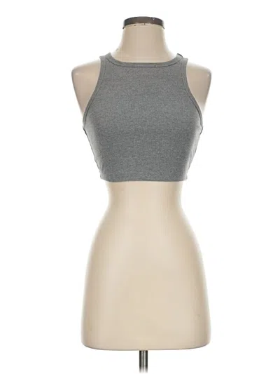 Pre-owned Wild Fable Tank Top Gray Halter Neckline Tops