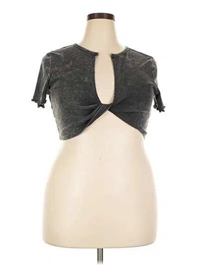 Pre-owned Wild Fable Tank Top Gray Keyhole Neckline Tops