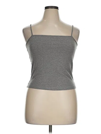 Pre-owned Wild Fable Tank Top Gray Strapless Neckline Tops