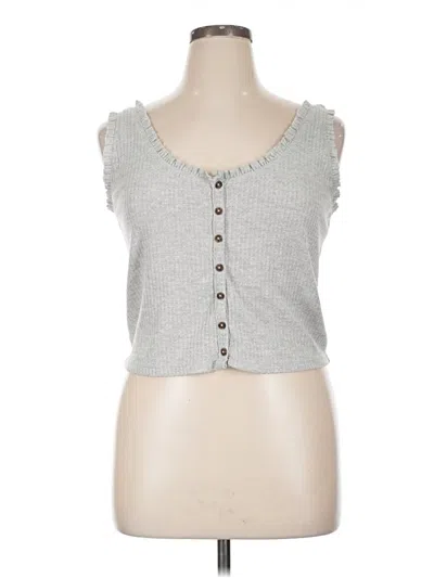 Pre-owned Wild Fable Tank Top Gray Sweetheart Neckline Tops
