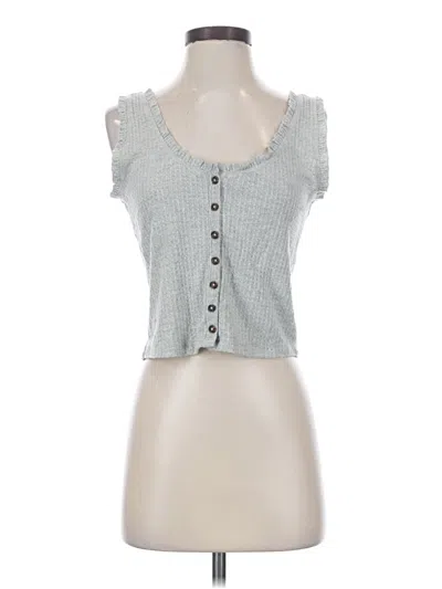 Pre-owned Wild Fable Tank Top Gray Sweetheart Neckline Tops