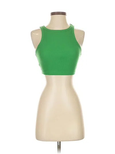 Pre-owned Wild Fable Tank Top Green Halter Neckline Tops
