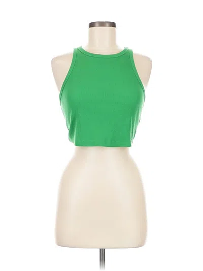 Pre-owned Wild Fable Tank Top Green Halter Neckline Tops