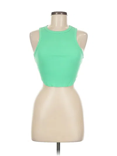 Pre-owned Wild Fable Tank Top Green Halter Neckline Tops