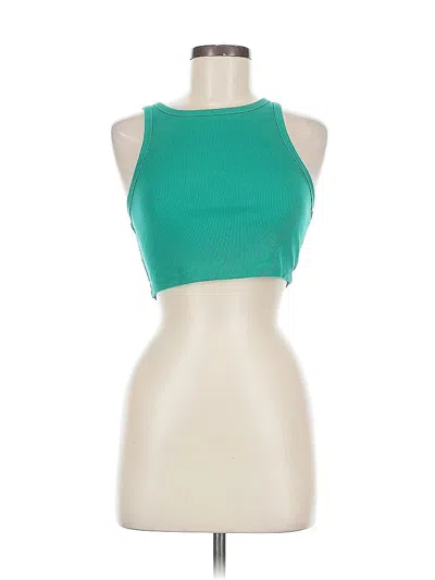 Pre-owned Wild Fable Tank Top Green Halter Neckline Tops