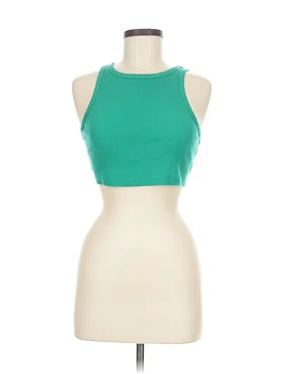 Pre-owned Wild Fable Tank Top Green Halter Neckline Tops