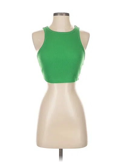 Pre-owned Wild Fable Tank Top Green Halter Neckline Tops